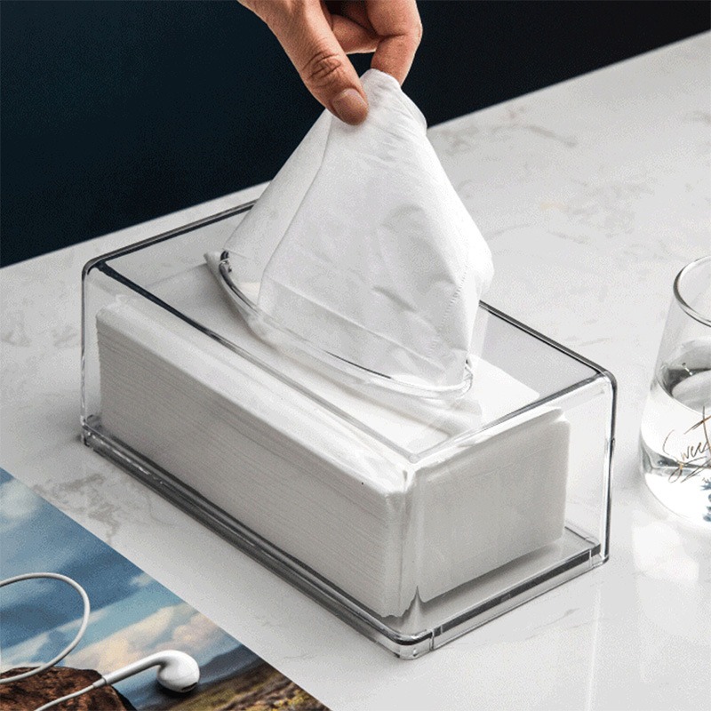 Transparent Tissue Storage Box